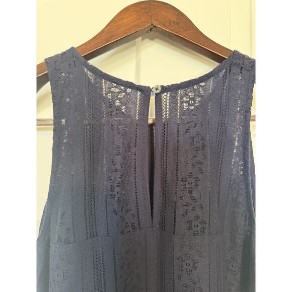 Abercrombie & Fitch Lace Dress Navy Small - Picture 5 of 9
